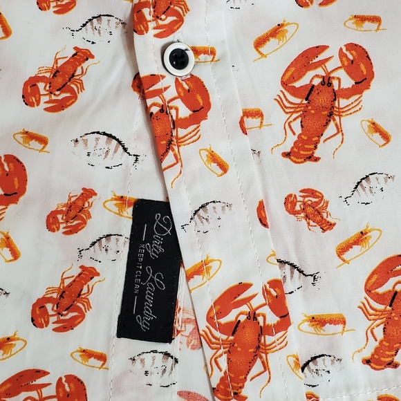 LOBSTER Fest Mens Shirt Dirty Laundry Large - Picture 5 of 8